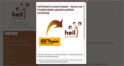 Desktop Screenshot of heil-parkett.de